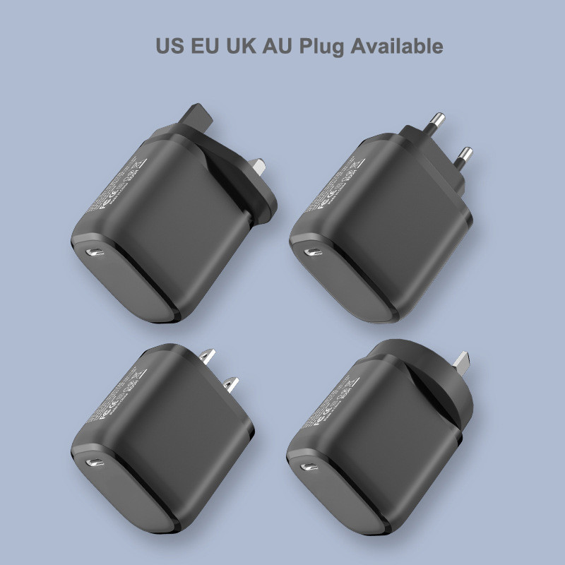PD QC3.0 GaN Iphone Charger Mini Block US EU Plug For Macbook Pro