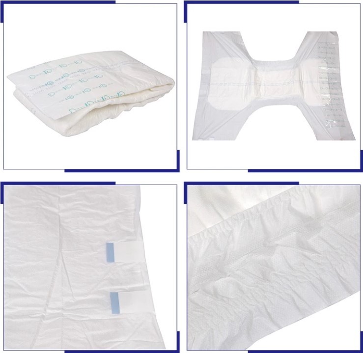 High Absorption Hydrophilic Non Woven Cotton Sleepy Baby Diapers