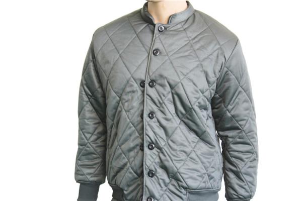 Winter Men Quilted Military Jacket Liner with Cotton Filling Front Button