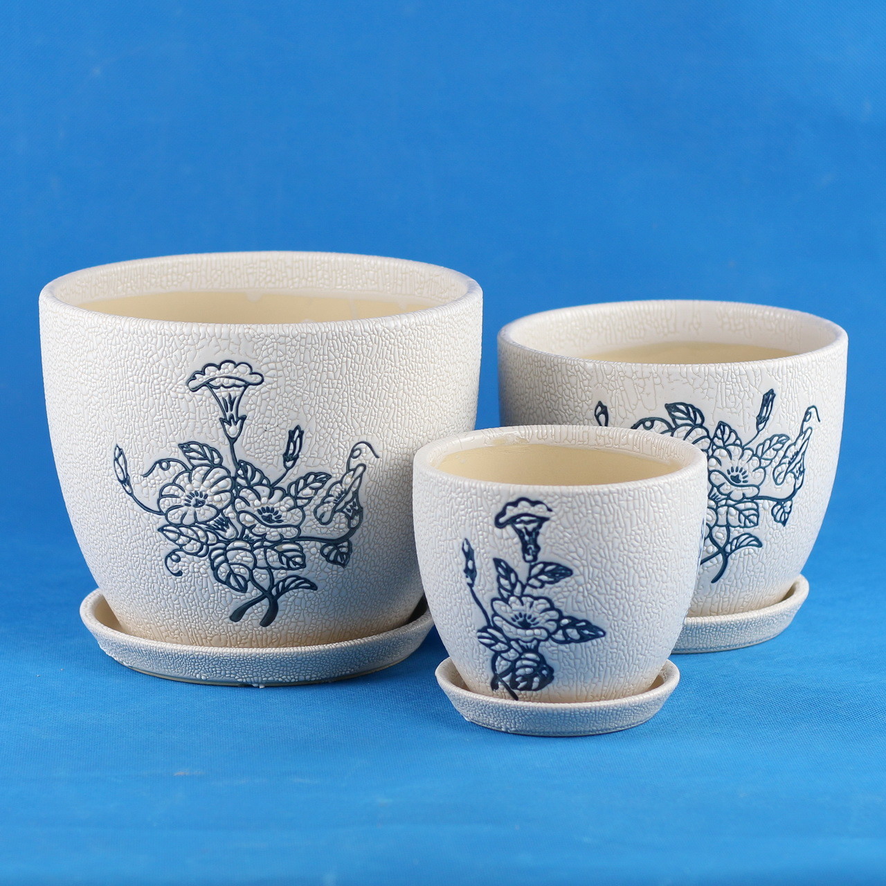 Durable And Versatile Ceramic Pots Glossy Finish For Living Room