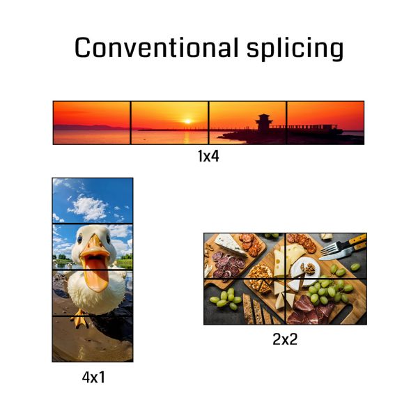 4K60 Video Wall Controller with Multi-Layer Overlay and RS232/RS485/TTL Control for Professional Multi-Screen Displays