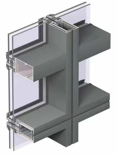 Construction Reflective Aluminum Glass Curtain Wall For Real Estate