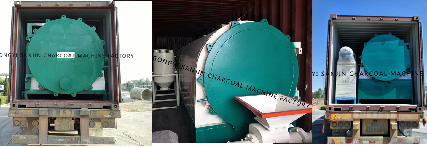Horizontal Airflow Bamboo Charcoal Carbonization Furnace