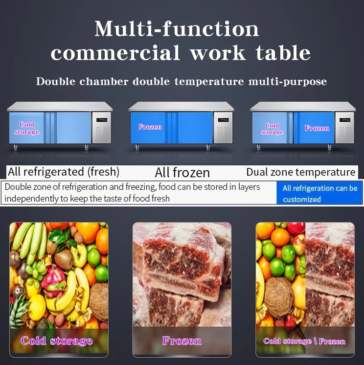 Work Table Refrigerator Cold Room Refrigerated Workbench Freezer