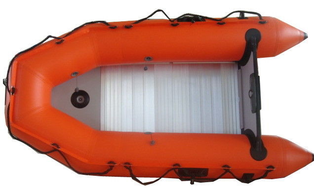230cm Foldable Inflatable Boat Airmat Floor Light Grey Color Short Shaft