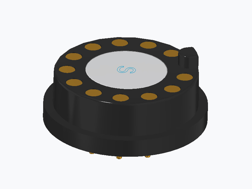 Customized Pogo Pin Magnetic Connector 12 Pin Male And Female Magnetic Connector Round