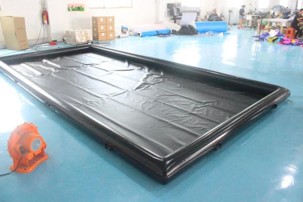 Portable Airtight Inflatable Car Wash Mat PVC Inflatable Car Water Collector