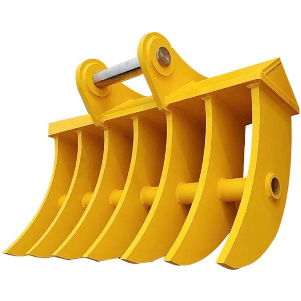 OEM Customizable High Quality Excavator Rake Attachment Skid Steer Loader Compatible
