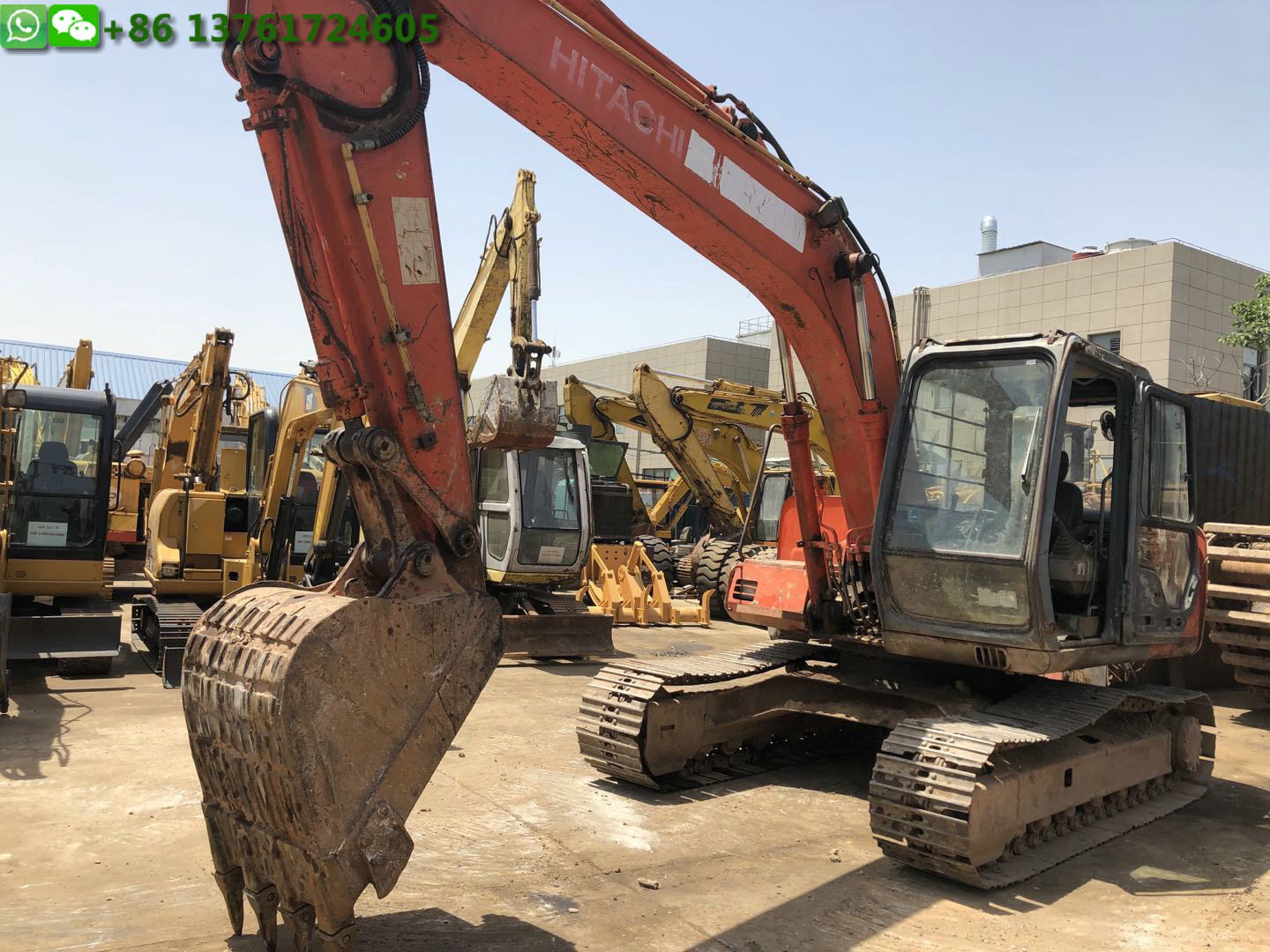 400mm Shoe 0.6M3 Bucket 12T Used Hitachi Excavator