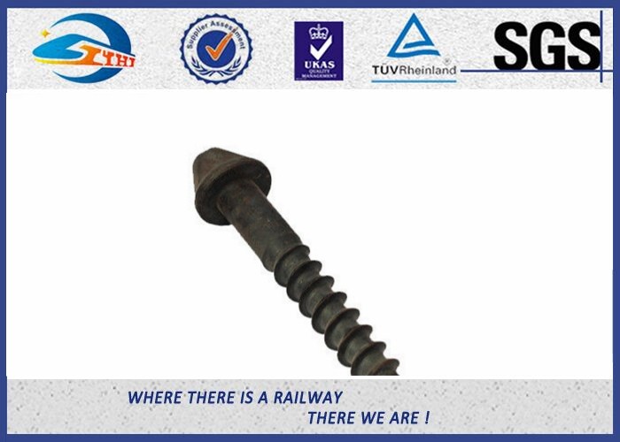 Oxide Black 8.8 Grade Railway Sleeper Screws DIN Standard High Hardness