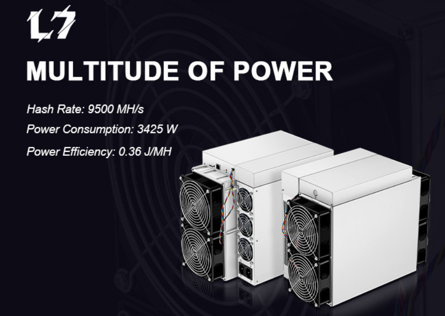Bitcoin Bitmain Antminer L7 9.16Gh/S Powerful Scrypt Miner 425W