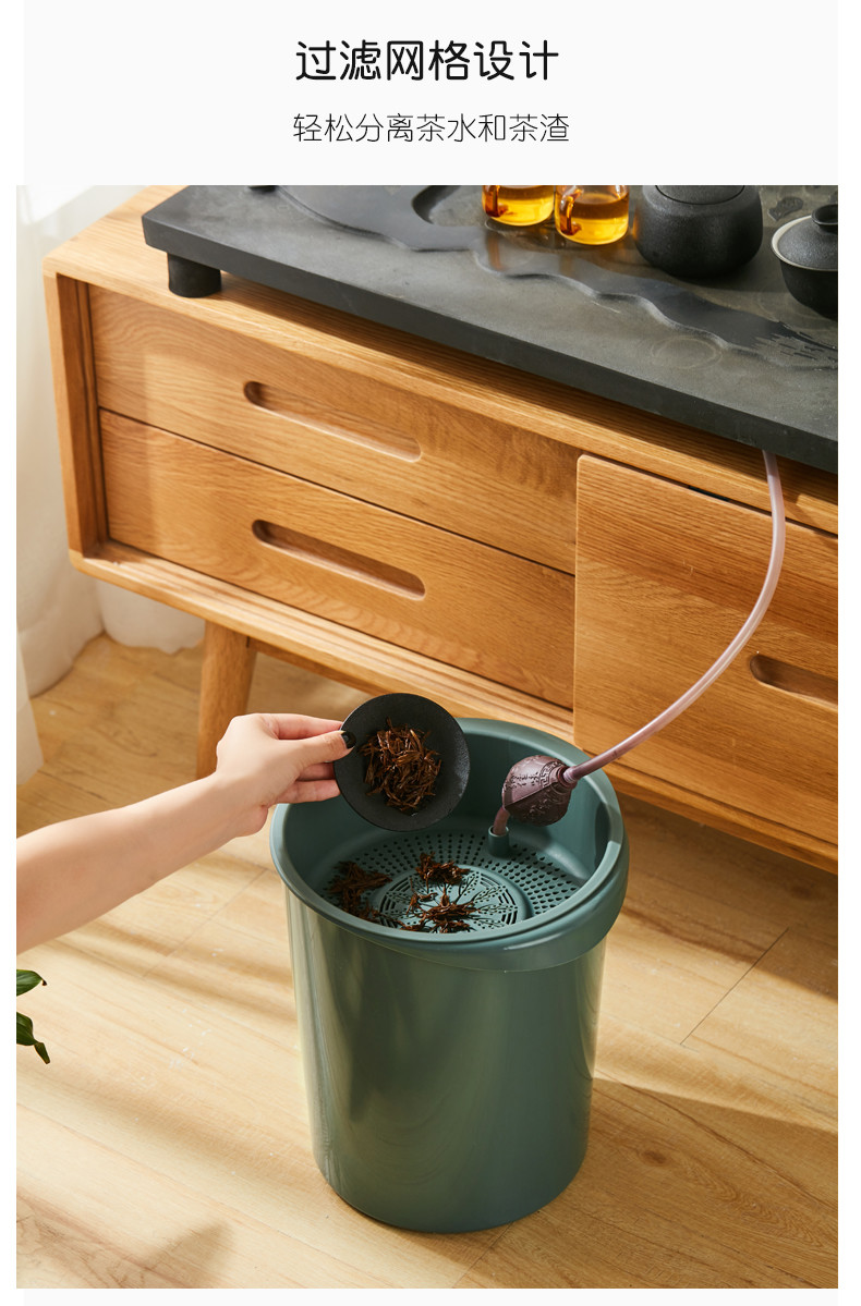 Indoor Office Drawing Room Round Waste Segregation Plastic Dustbin