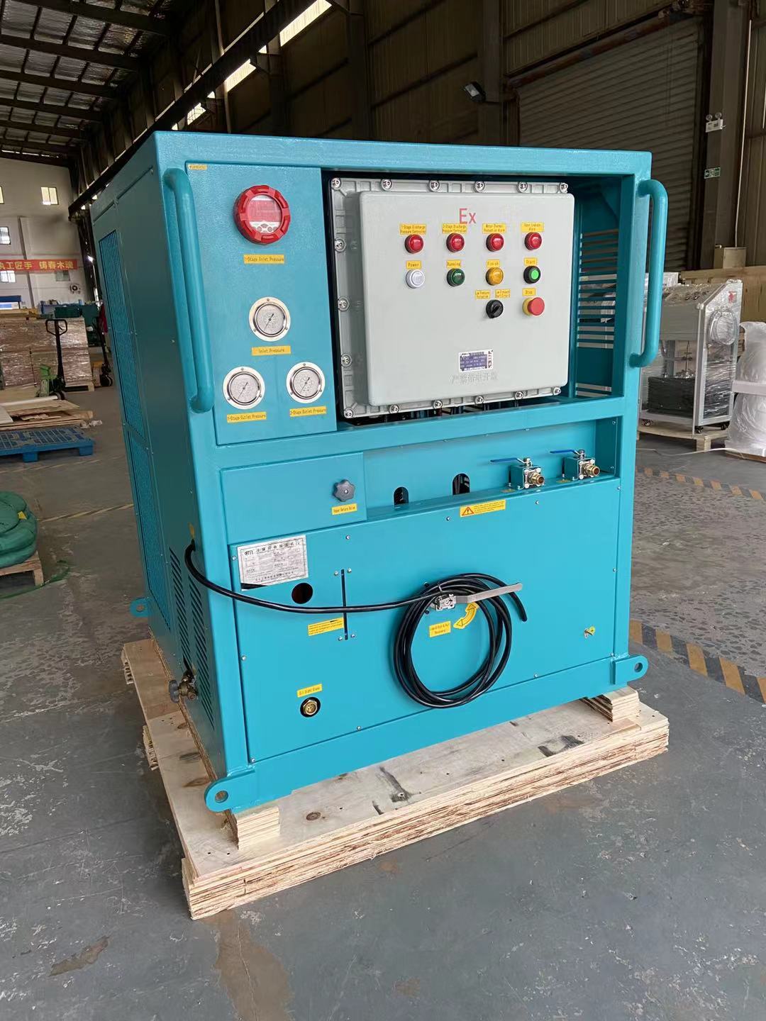 air conditioner refrigerant recover pump ac gas recovery charging machine 10HP full oil less vapor recovery machine