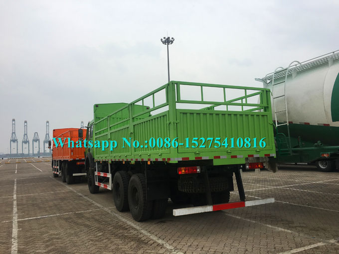Green 6x4 30 Ton 380hp Heavy Cargo Truck Side Wall Vehicle With Weichai Engine