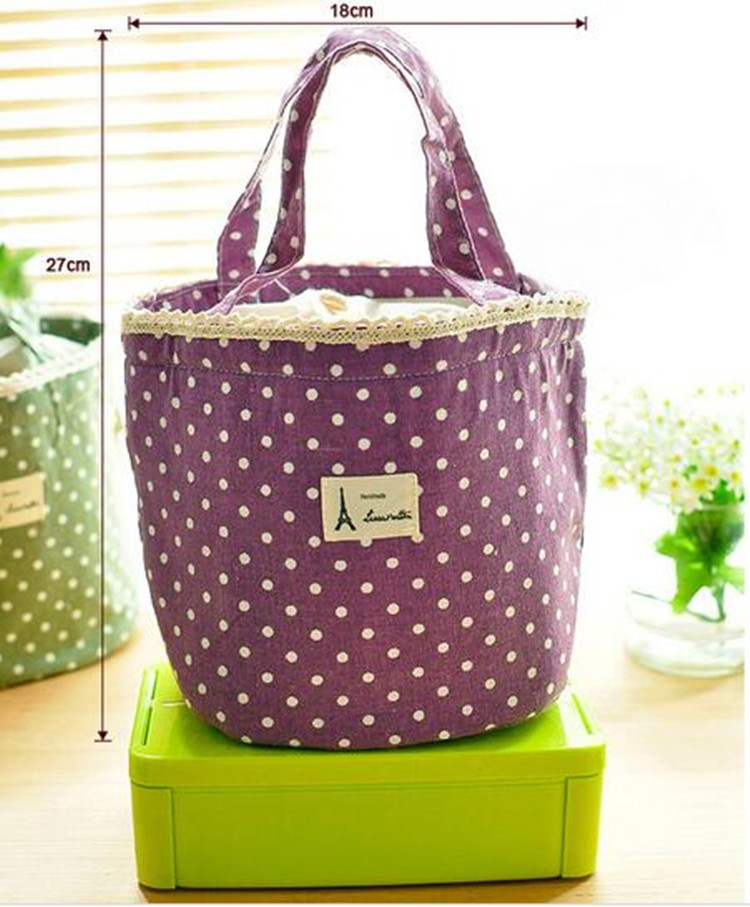 High quality lovely portable insulated lunch bag reusable school cooler pouch Picnic Insulated bag for food delivery