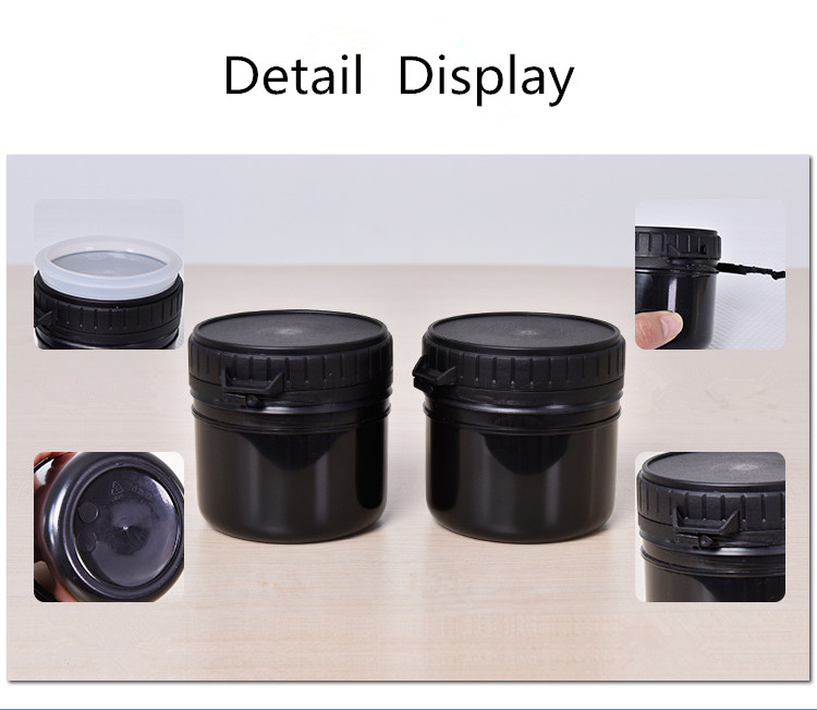 200ml Capacity HDPE Plastic Jar for Storing Medicine Tablets Pills and Protein Powder