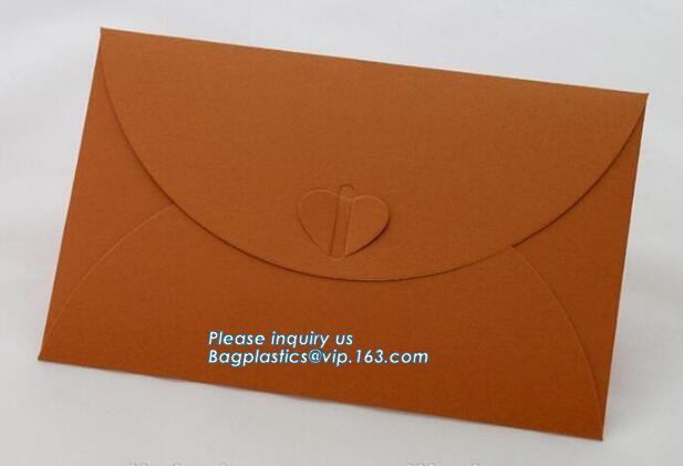 OEM Invitation Black Envelope With Triangle Open, Wholesale Paper Envelope,stamping paper letter envelope and postal car
