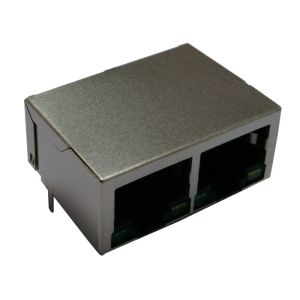  ARJM12A2-811-AA-CW2 1x2 Port 8P8C RJ45 Jack Connector with 5G Base-T Magnetics Manufactures