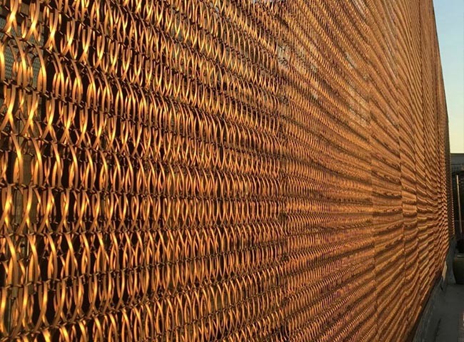 Architectural Spiral Mesh for Interior and Exterior Decoration
