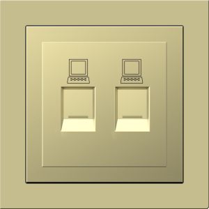 HA6 Plastic Material Data Socket Rj45 Cat 6 Double Pole Type​