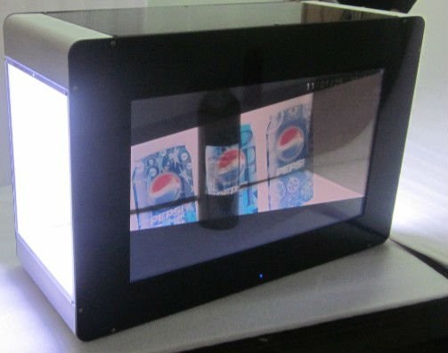  Brightness Transparent LCD showcase HDMI interface For Advertising Manufactures