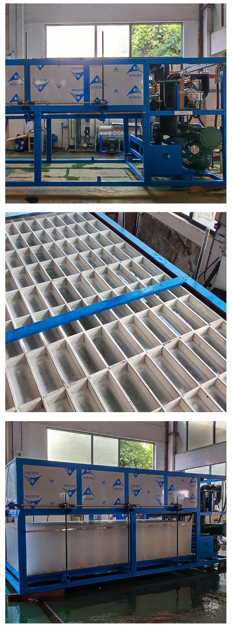 10ton Industrial Block Ice Maker Machine Stable Operation Customizable