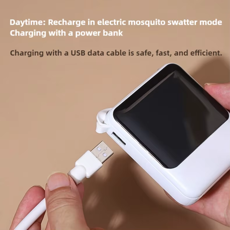 JZ 3 in 1 USB Type Portable Mosquito Lamp with Night Light and High Voltage