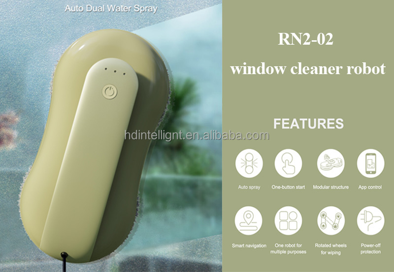 2024 Huidi 24V Anti-falling Control Robotic Window Washer with Remote App Control