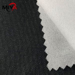 Double Dot Woven Fusing Polyester Interlining White Black