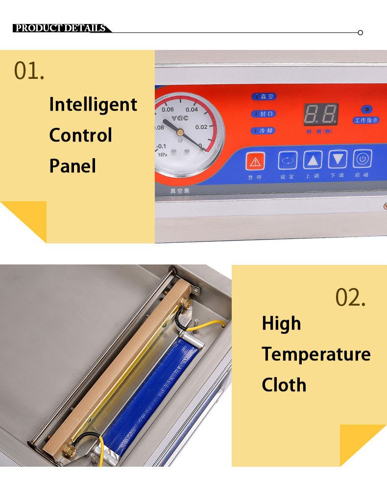 DUOQI DZ-260 260c Single Chamber Vacuum Sealer For Rice Storage Plastic Bag