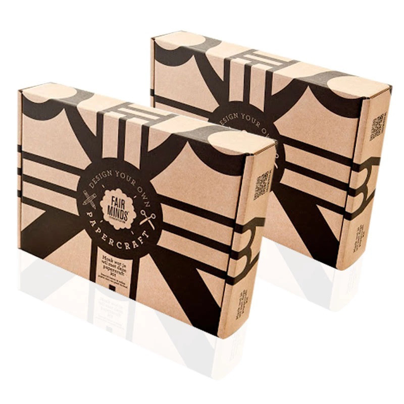 Customized Black Printed Logo Garment Cardboard Kraft PaPer Packing Corrugated Shipping Boxes