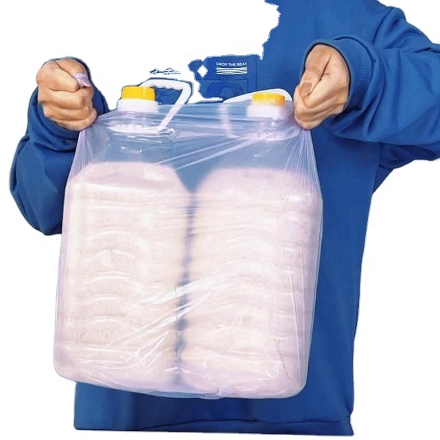 Offset Printing Surface Handling LDPE Plastic Trash Bag on Roll for Beige Garbage Can