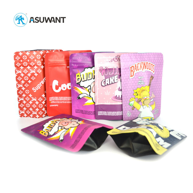 Cookies Smell Proof Myalr Stand Up Pouch For Cannaburst Weed Packaigng