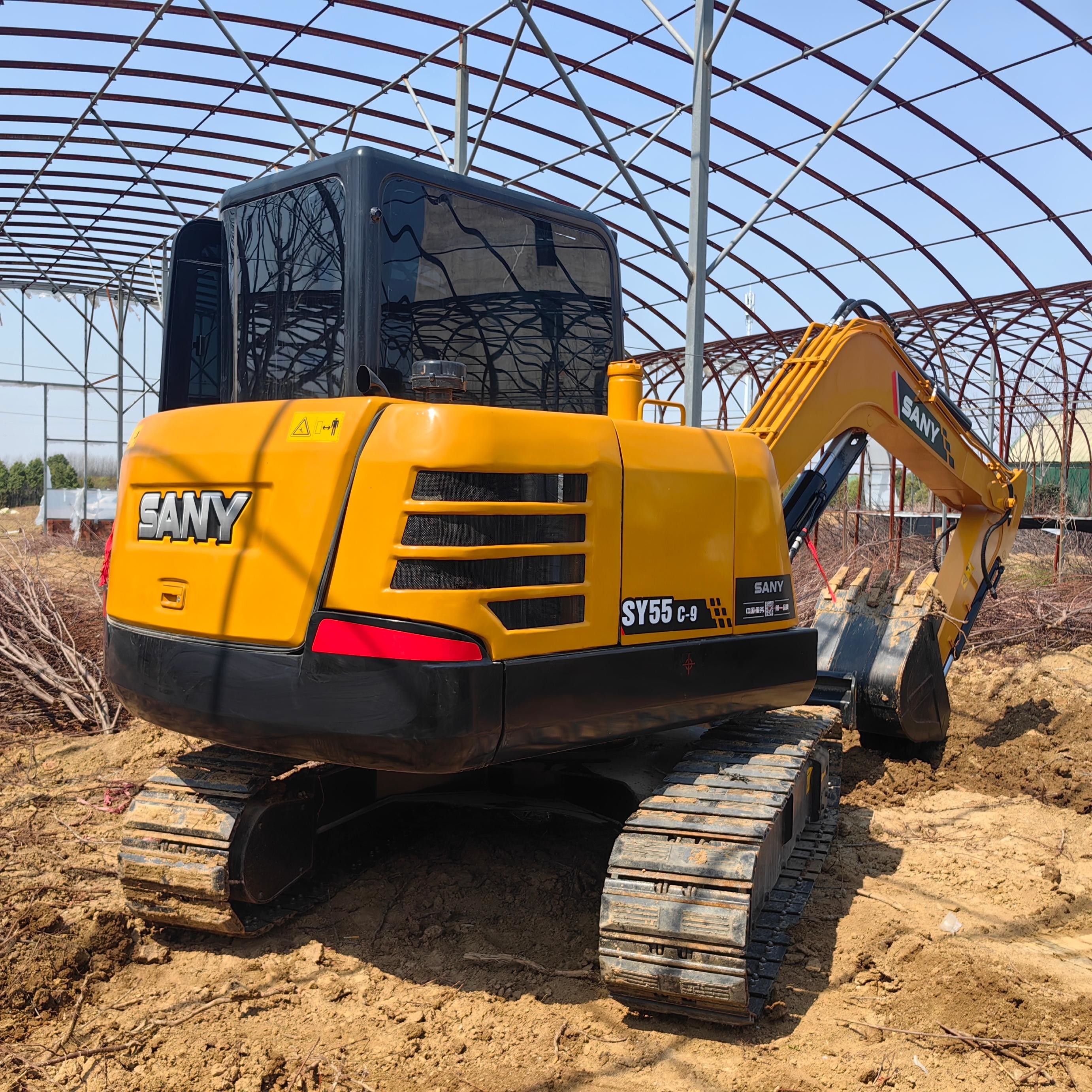 New Arrivel SANY 55C Used Crawler Excavator With Rubbler Bolck Secondhand 5 Ton Mini Digger