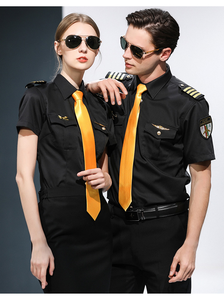 Airline Pilot Uniform for Women Modern Airline Hostess Cabin Crew Flight Attendant Attire