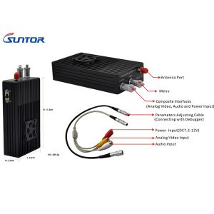 Long range NLOS robot AV UHF Wireless COFDM Transmitter and receiver system