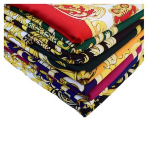 Island Style Polyester Printing Fabric 1.5m Width Custom Pattern