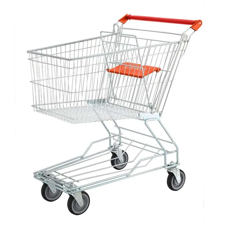 Wholesale Euro Style Heavy Duty Metal Shopping Trolley Cart Carritos De Supermercado