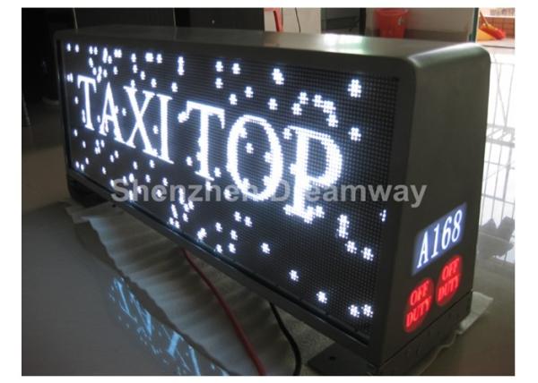4G WIFI USB Full Color Taxi LED Display Screen , 3500CD Digital Taxi Top LED