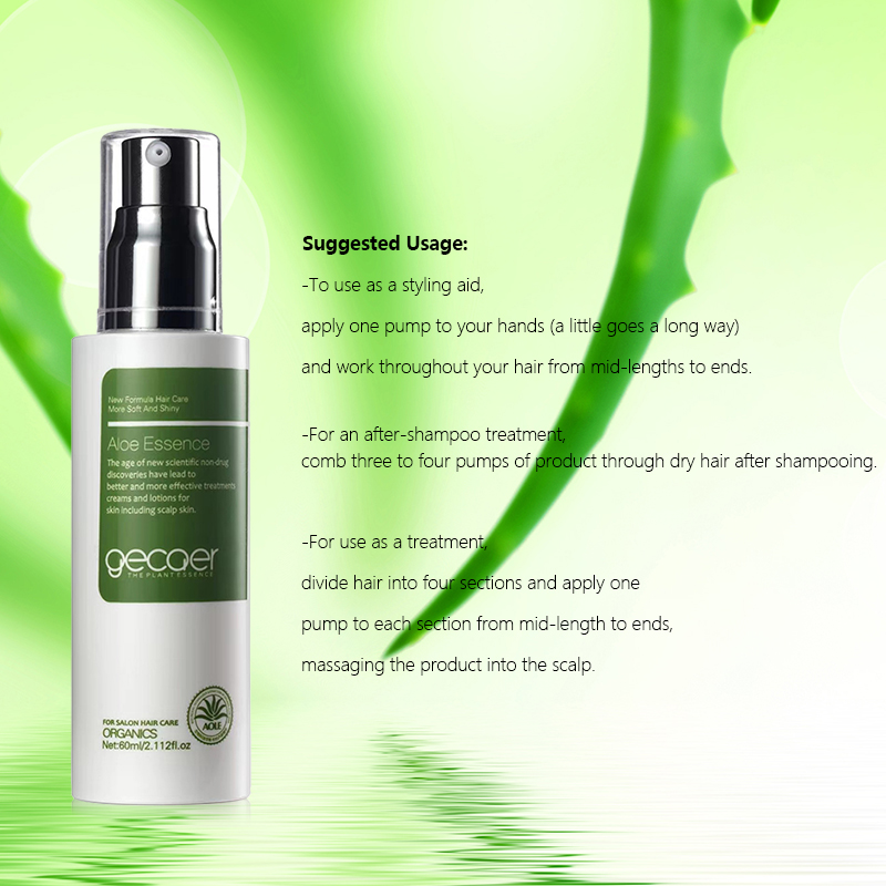 Private Label Hair Care Treatment With Pure Plant Aloe Vera Extract And Argan Oil