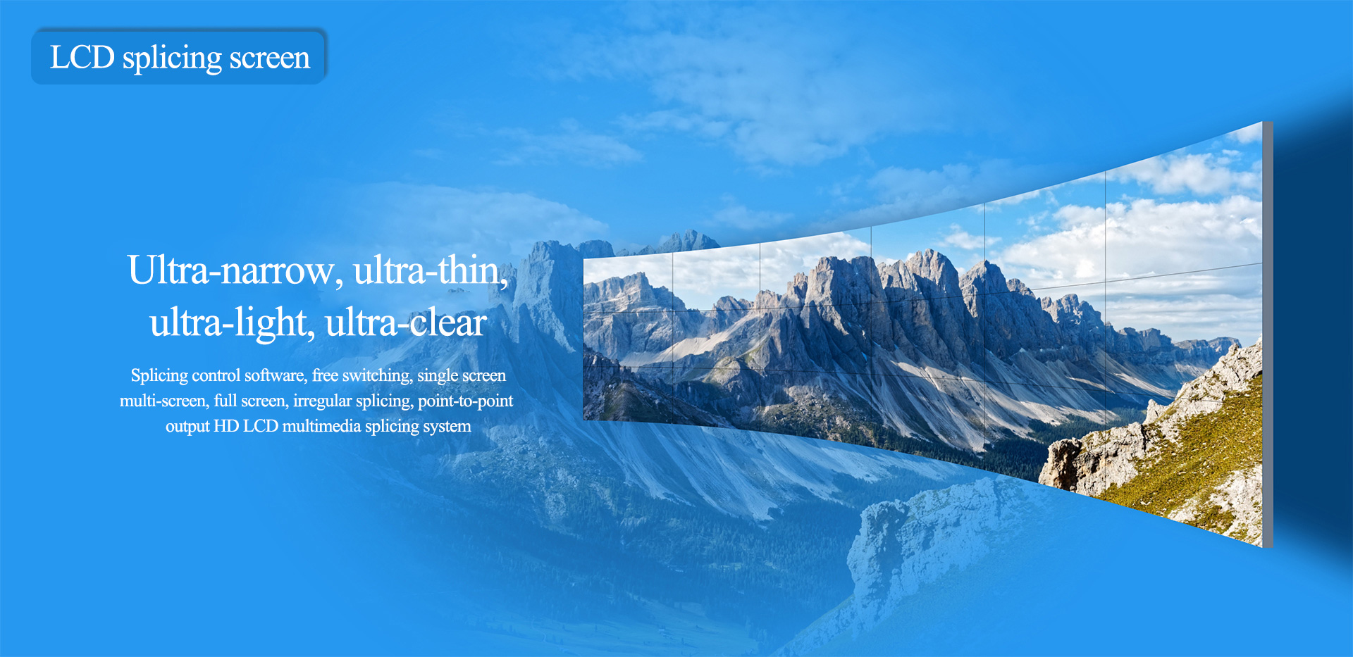 Bezel LCD Video Wall Display Monitor 2K*4K 46 55 Inch 2x2 3x3 3x4 Splicing Screens 1.8 3.5mm 700nits