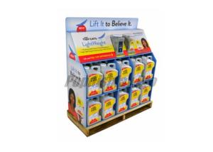 Pet Food Retail End Cap Displays With 2 Dividers And Wedged Top Manufactures