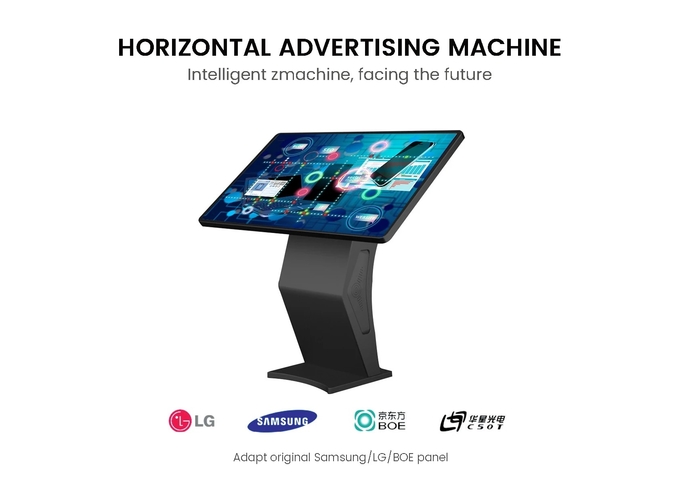 Horizontal Multimedia Display Terminal Interactive Self Service Kiosk 49 Inch