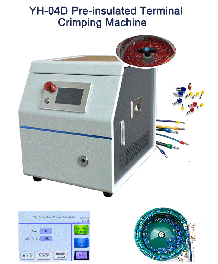 Suitable Terminal Tubular Terminal Pneumatic Crimping Machine for Round Cable Clamp