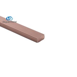 China ODM matt silver Aluminium Flat Bar Alu6063 T5 Extruded Rectangular on sale