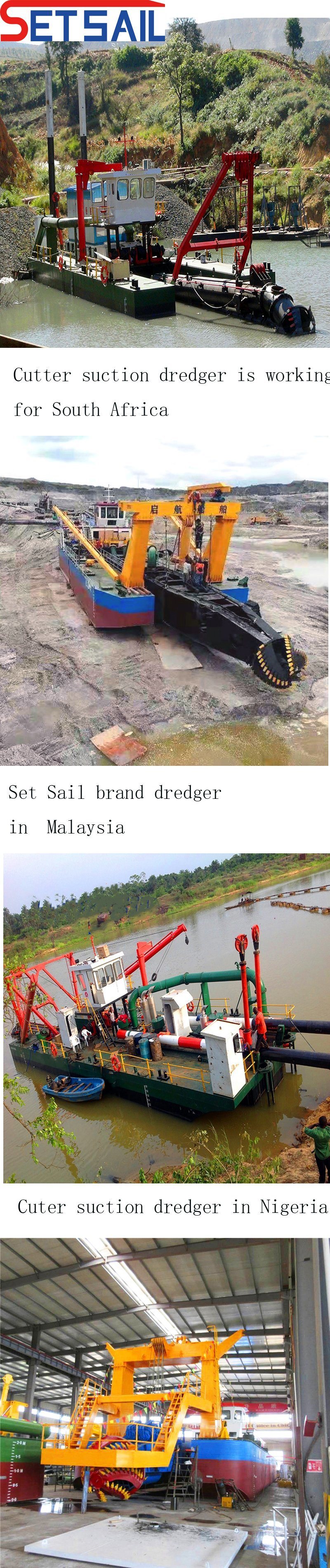 China Dredger Machine Cutter Suction Sand Pumping Dredger