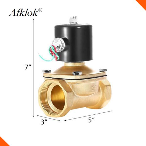 2Way Direct Acting Normally close Diaphragm 2w-500-50 2 inch 12V Solenoid Valves