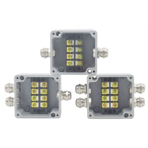  600V 35A Teminal Blocks with Sealed Die-cast Aluminum Enclosure Case Project Junction Box 86*76*57mm Manufactures