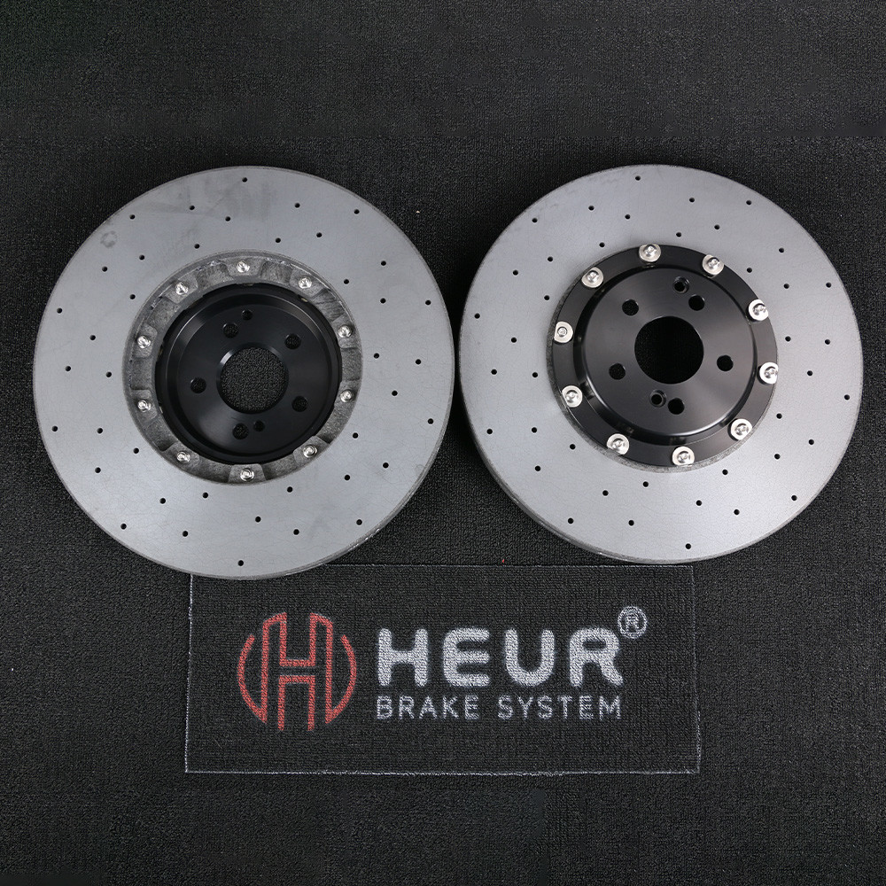 Heur Brake Carbon Ceramic Brake Disc For Mercedes Benz BMW Audi Upgrade Size From 355MM-440MM