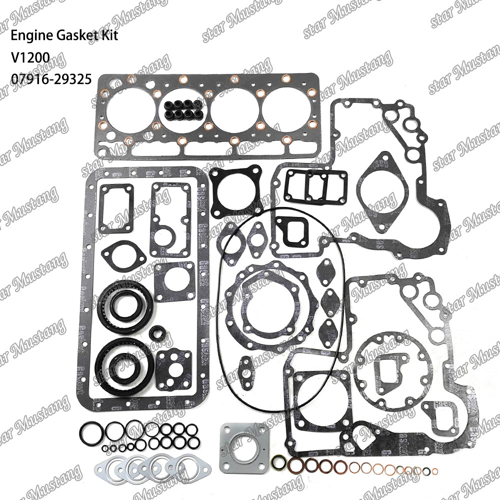 V1200 Full Gasket Set 07916-29325 Suitable For Kubota